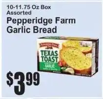SuperFresh Pepperidge Farm Garlic Bread offer