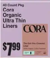 SuperFresh Cora organic ultra thin liners offer