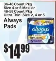 SuperFresh Always Pads offer