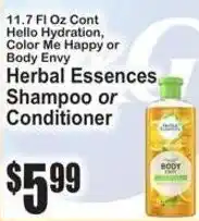 SuperFresh Herbal Essences Shampoo or Conditioner offer