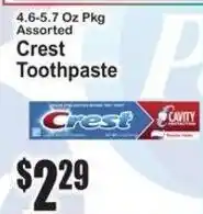 SuperFresh Crest toothpaste offer