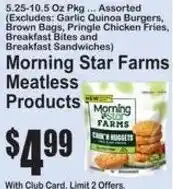SuperFresh Morning star farms meatless products offer