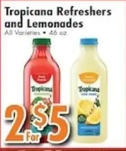 Ideal Food Basket Tropicana Refreshers and Lemonades offer