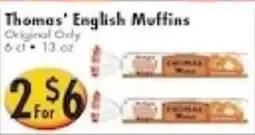 Ideal Food Basket Thomas' English Muffins offer
