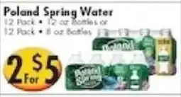 Ideal Food Basket Poland Spring Water offer