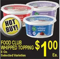 Foodland Food Club Whipped Topping offer
