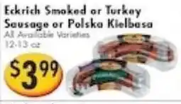 Ideal Food Basket Eckrich Smoked or Turkey Sausage or Polska Kielbasa offer