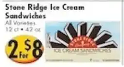 Ideal Food Basket Stone Ridge Ice Cream Sandwiches offer