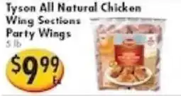 Ideal Food Basket Tyson all natural chicken wing sections party wings offer