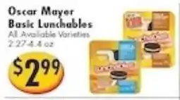 Ideal Food Basket Oscar Mayer basic lunchables offer