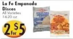 Ideal Food Basket La Fe Empanada Discos offer