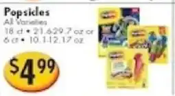 Ideal Food Basket Popsicles offer