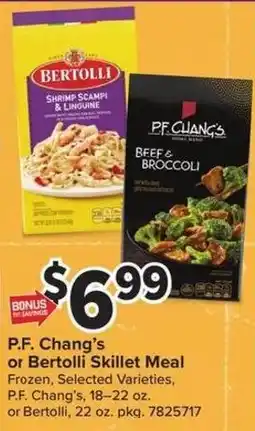Giant Food P.F. Chang's or Bertolli Skillet Meal offer