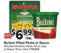 Giant Food Buitoni filled pasta or sauce offer