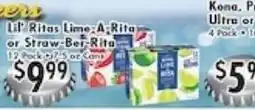 Ideal Food Basket Li'l Rita's Lime-A-Rita or Straw-Ber-Rita offer
