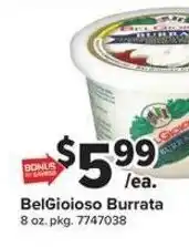 Giant Food BelGioioso Burrata offer