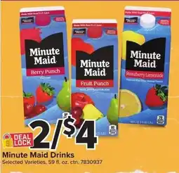 Giant Food Minute Maid Drinks offer