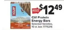 Giant Food Clif Protein Energy Bars offer