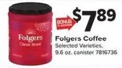 Giant Food Folgers coffee offer