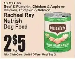 SuperFresh Rachael Ray Nutrish Dog Food offer