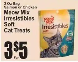 SuperFresh Meow Mix Irresistibles Soft Cat Treats offer