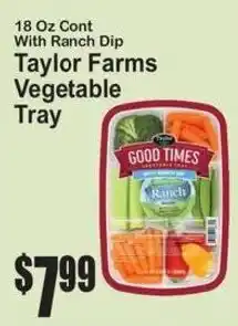 SuperFresh Taylor Farms Vegetable Tray offer