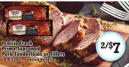 Superlo Foods Prairie Fresh Prime Seasoned Pork Tenderloins or Fillets offer