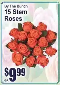 SuperFresh By The Bunch 15 Stem Roses offer