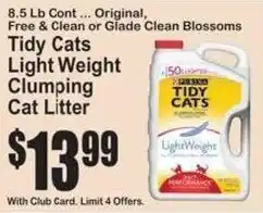 SuperFresh Tidy Cats Light Weight Clumping Cat Litter offer