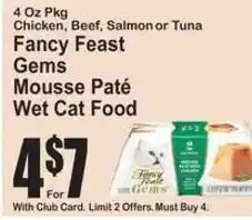 SuperFresh Fancy Feast Gems Mousse Pate Wet Cat Food offer