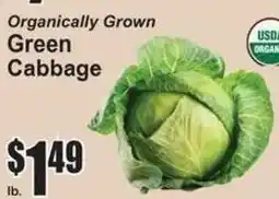 SuperFresh Organically Grown Green Cabbage offer