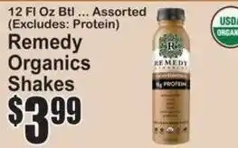 SuperFresh Remedy Organics Shakes offer