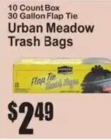 SuperFresh Urban meadow trash bags offer