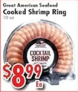 Ideal Food Basket Great American Seafood Cooked Shrimp Ring offer