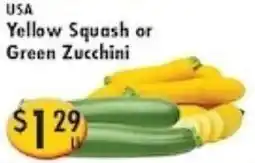 Ideal Food Basket USA Yellow Squash or Green Zucchini offer