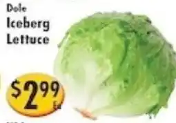 Ideal Food Basket Dole Iceberg Lettuce offer