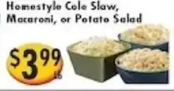 Ideal Food Basket Homestyle Cole Slaw, Macaroni, or Potato Salad offer
