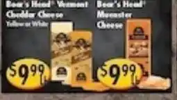 Ideal Food Basket Bear's Head Vermont Cheddar Cheese offer
