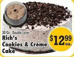 Superlo Foods Rich's Cookies & Crème Cake offer