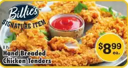 Superlo Foods Billie's hand breaded chicken tenders offer