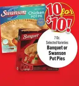 Superlo Foods Banquet or Swanson Pot Pies offer