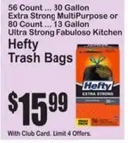 SuperFresh Hefty trash bags offer