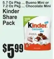 SuperFresh Kinder Share Pack offer