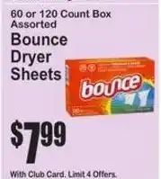 SuperFresh Bounce Dryer Sheets offer