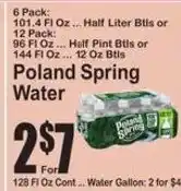 SuperFresh Poland Spring Water offer