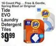 SuperFresh Tide EVO Laundry Detergent Tiles offer