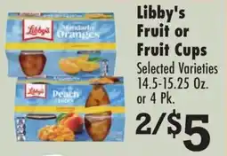 Superlo Foods Libby's fruit or fruit cups offer