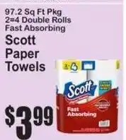 SuperFresh Scott paper towels offer