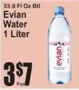 SuperFresh Evian Water offer