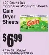 SuperFresh Gain dryer sheets offer